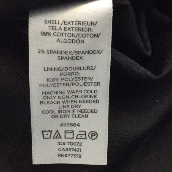 Ann Taylor Factory Black Daisy Floral Skirt Sz 4P - Picture 5 of 7